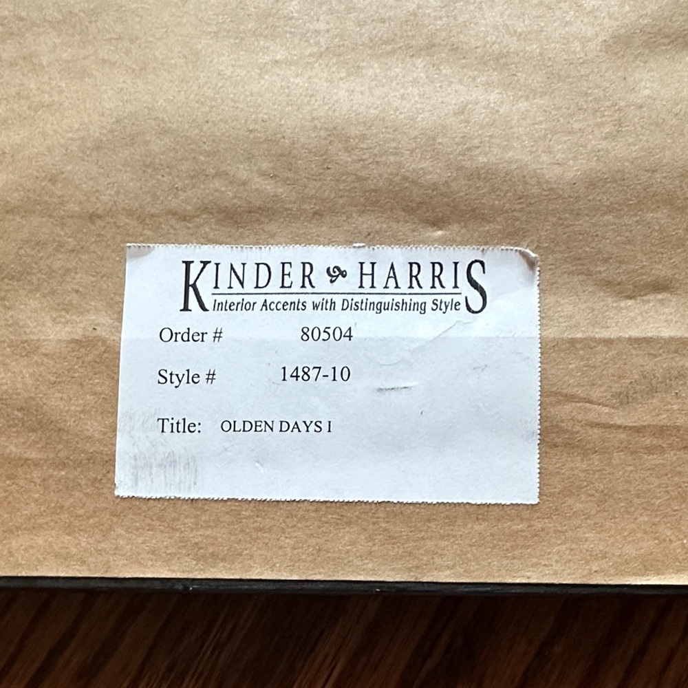 Kinder and Harris Olden Days I Home Accent